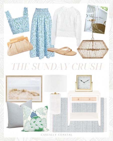 This week’s Sunday Crush! 🌊
-
Coastal home decor, coastal style, coastal rug, blue rugs, beach house rugs, summer outfit, woven sandals, coastal sandals, coastal pillows, summer pillow covers, coastal bedside table, white nightstands, primary bedroom nightstands, coastal lighting, coastal book, coastal artwork, coastal wall art, coastal lamp, decorative pillow covers, linen pillow cover, raffia purse, coastal purse, wood frame clutch, pointelle crewneck sweater, white sweater, summer sweater, blue and white matching skirt set, hill house maxi skirt, hill house tank top, resort wear, beach vacation outfits, white table lamp, target lamps, gold table clock, rattan white frame side table, dolce vita sandals, neutral sandals, Amazon sandals, a summer place book, summer coffee table books, Amazon coffee table books, coastal beach print, 4x6 rug, 8x10 rugs, 9x12 rugs, 5x8 rugs, Wayfair rugs, large pendant light, coastal pendant light, woven pendant light, pillow styling, pillow combinations, 2-piece skirt set 

#LTKFindsUnder50 #LTKHome #LTKFindsUnder100