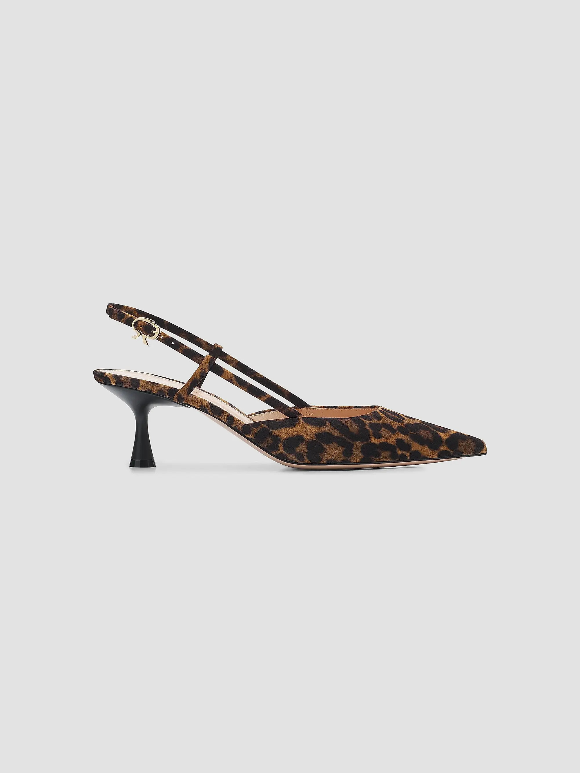 Gianvito Rossi Ascent 55MM Leopard-Print Suede Slingback Pumps | Saks Fifth Avenue | Saks Fifth Avenue