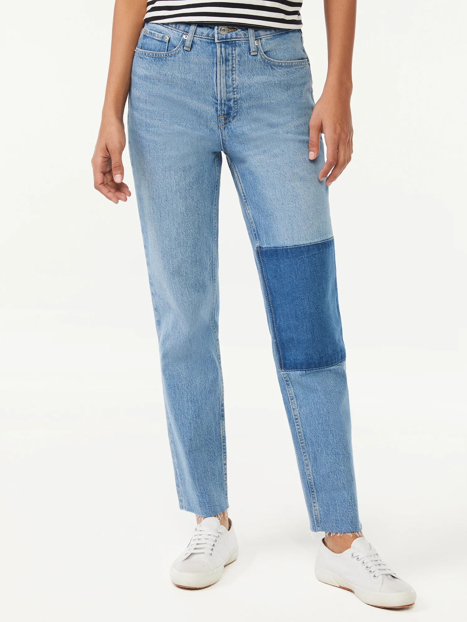 Free Assembly Women's Super High Rise Straight Jeans - Walmart.com | Walmart (US)