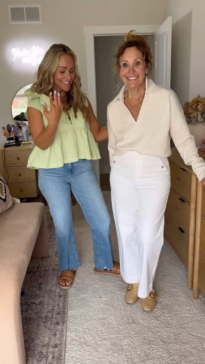 Oversized sweater hack!! 

Use code CLAIRETXSPANX to save 10% sitewide! I am wearing a Medium in the white denim and oversized sweater. The denim is stretchy but does run a little small. If you want the sweater to be more form fitting order a size down 🙌🏼

#size6fashion #size8fashion #petiteoutfitinspo #gifted#petitelooks #spanx @spanx

#LTKSaleAlert #LTKStyleTip #LTKSeasonal