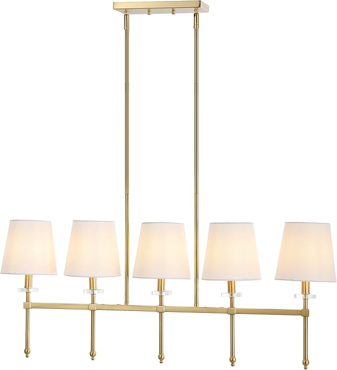 JONATHAN Y JYL9919A Sophie 38.5" 5-Light Modern Midcentury Iron Linear LED Pendant Contemporary F... | Amazon (US)