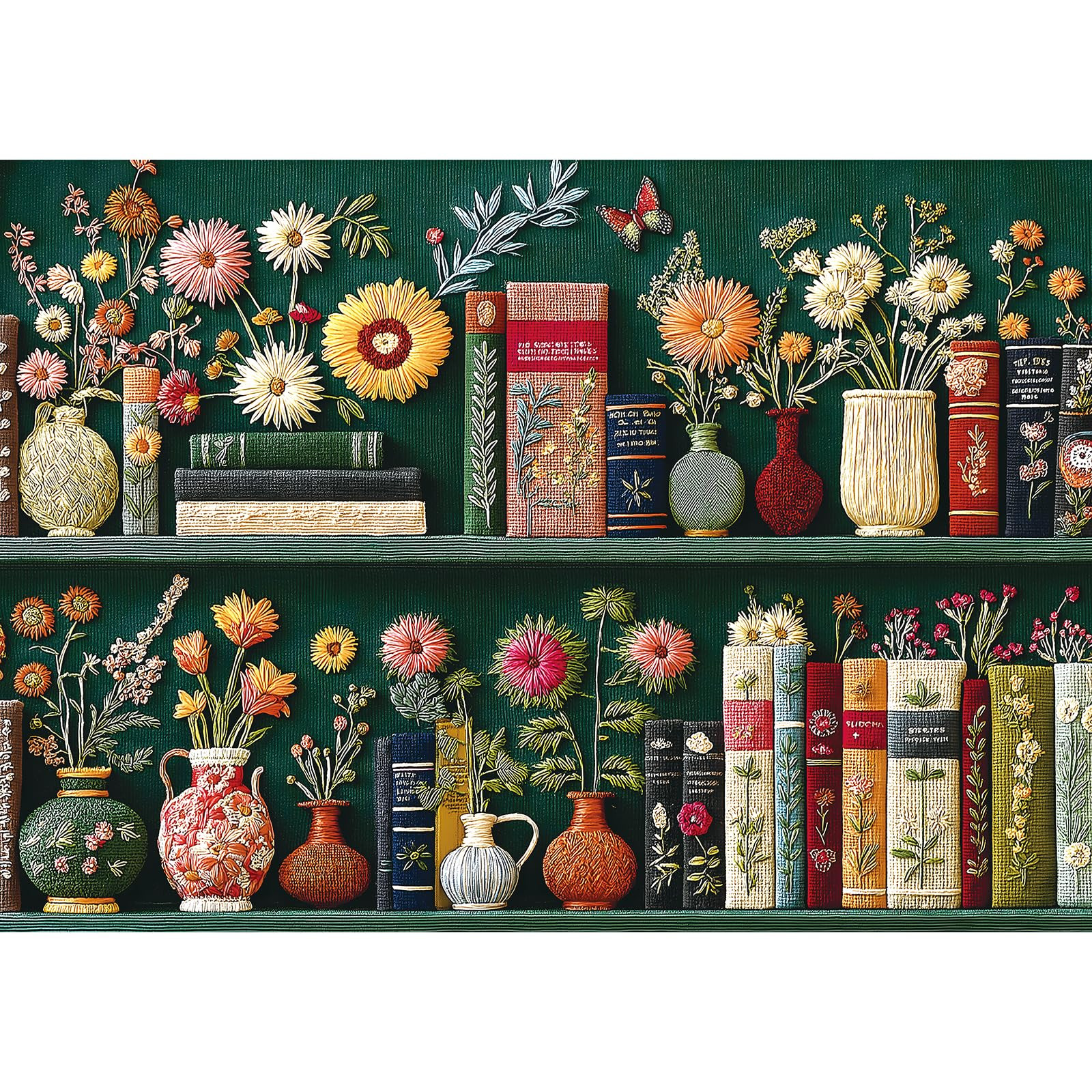 Blueforest Vintage Floral Jigsaw Puzzle – 1000 Piece Wildflower Book Art – Colorful Retro Pla... | Amazon (US)