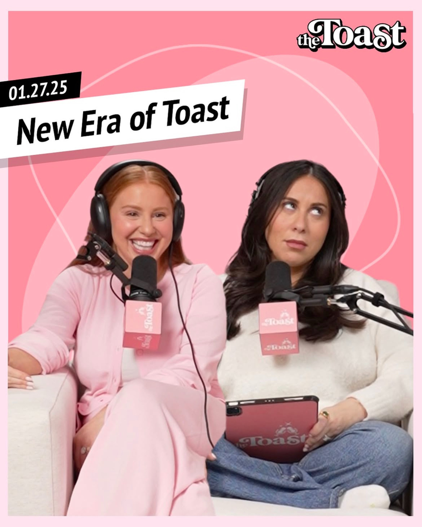 Today’s episode of #TheToast is now live! Happy Monday! We are ushering in a new era of The Toast! We BOTH have gargy new studios and are kicking off the week strong with The Fast Five. Head to our YouTube for a pargy treat. Don’t miss it! 🩷

#LTKSeasonal #LTKStyleTip