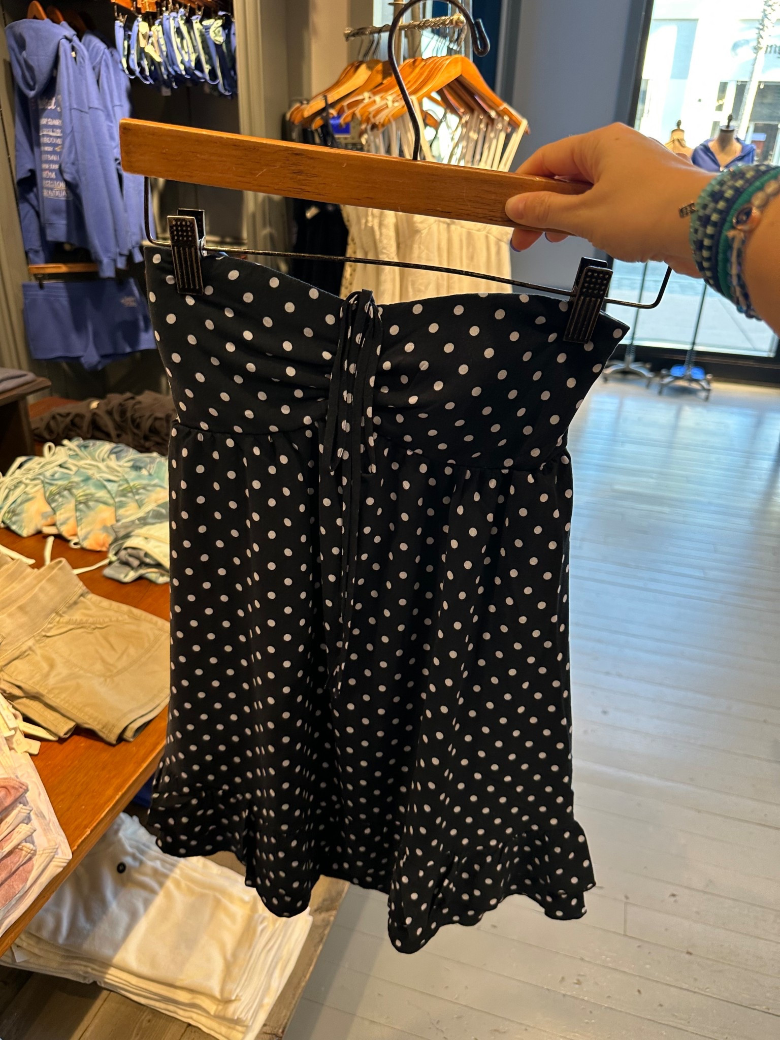 Love this navy polka dot babydoll dress! So adorable! The straps can be tied around your neck to turn it into a halter aswell! On sale for $28 & ranges from sizes XXS-XXL! also comes in lengths petite & tall! 

#LTKPetite #LTKSpringSale #LTKTall