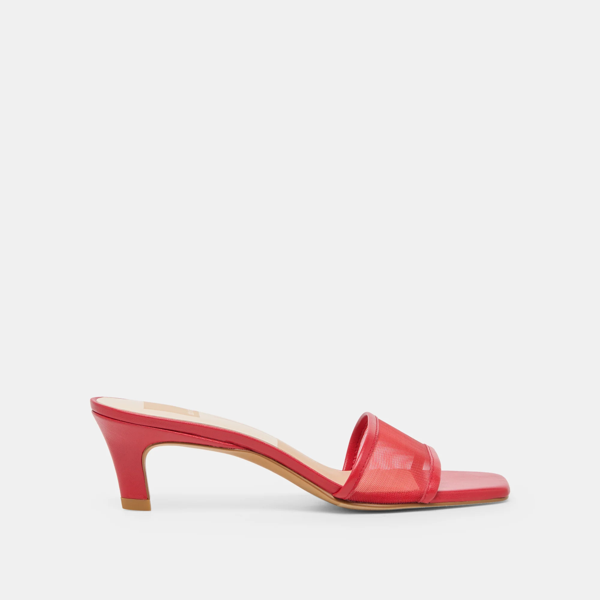 Rexa Mesh Heels Cherry Mesh | DolceVita.com
