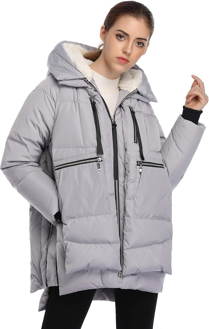 Women's Winter Thickened Down Jackets Long Down Coats Warm Parka with Hood | Amazon (US)