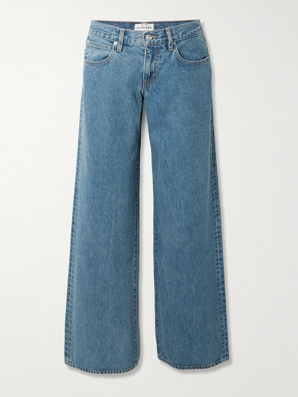 SLVRLAKE - Lexi Low-rise Wide-leg Jeans - Blue | NET-A-PORTER (US)