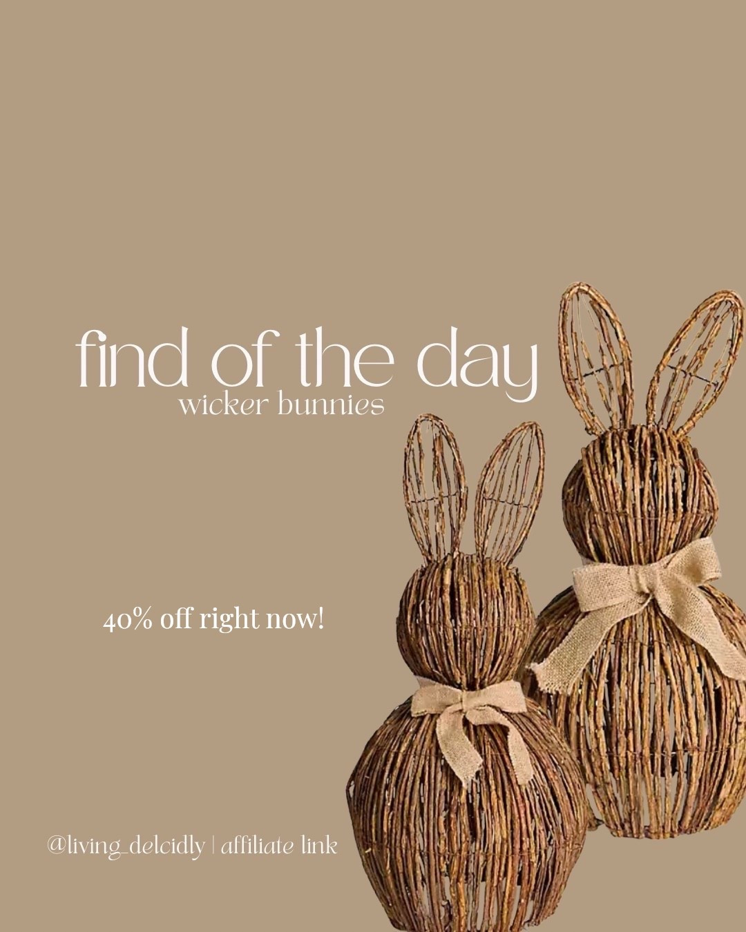 I’m not much into Easter decor, but THESE I NEED!! They’re ADORABLE!! And they’re 40% off right now!! Style them on your front porch! 

Spring Decor | Easter Decor | Home Decor | Porch Styling | Outdoor Decor

#LTKSaleAlert #LTKHome #LTKSeasonal