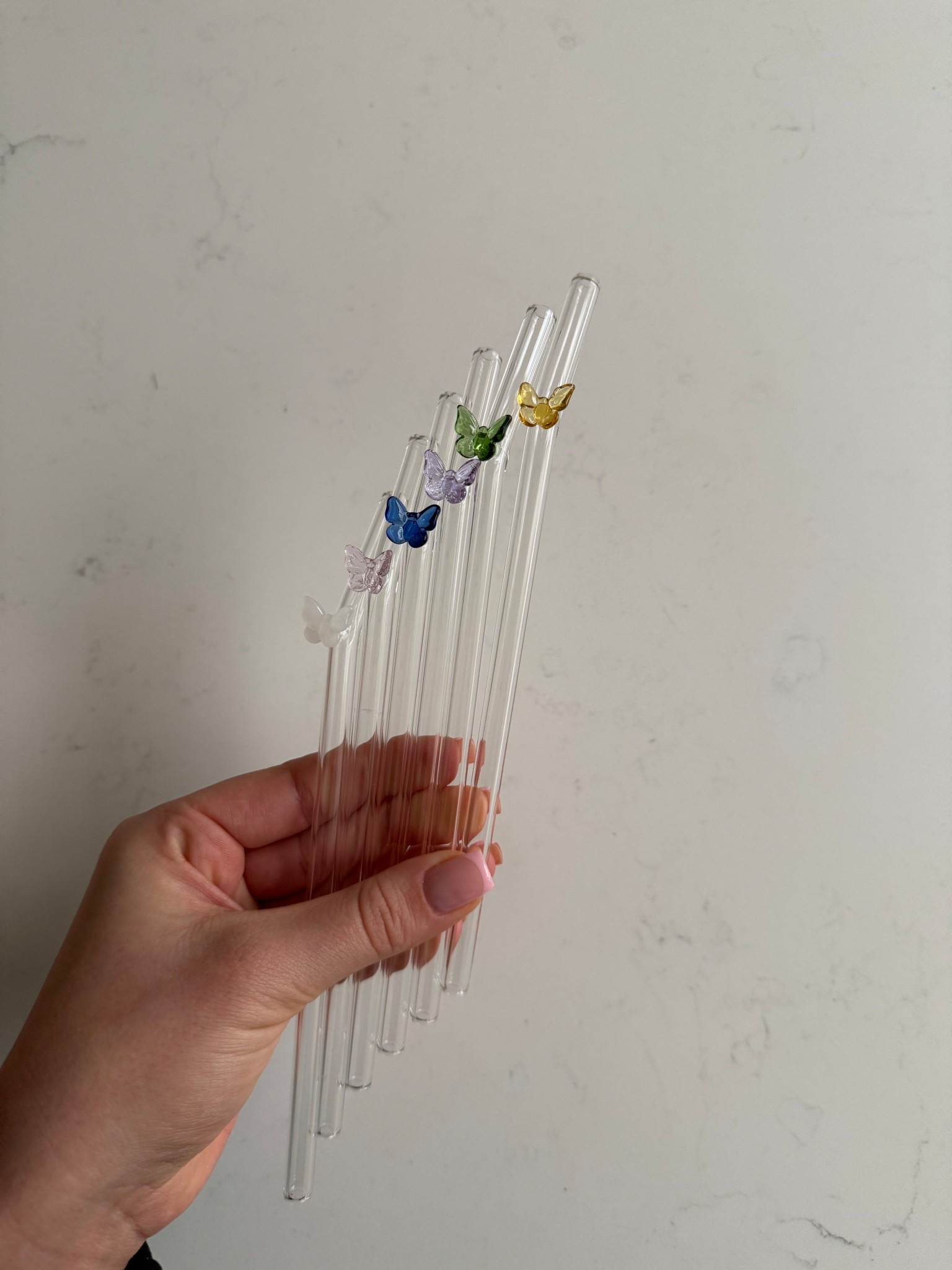 Glass butterfly straws 🦋

#LTKSeasonal #LTKHome #LTKSpringSale