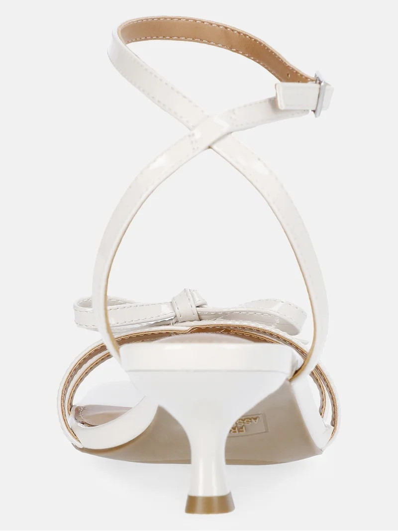 Free Assembly Women's Kitten Heel Sandals with Bow | Walmart (US)