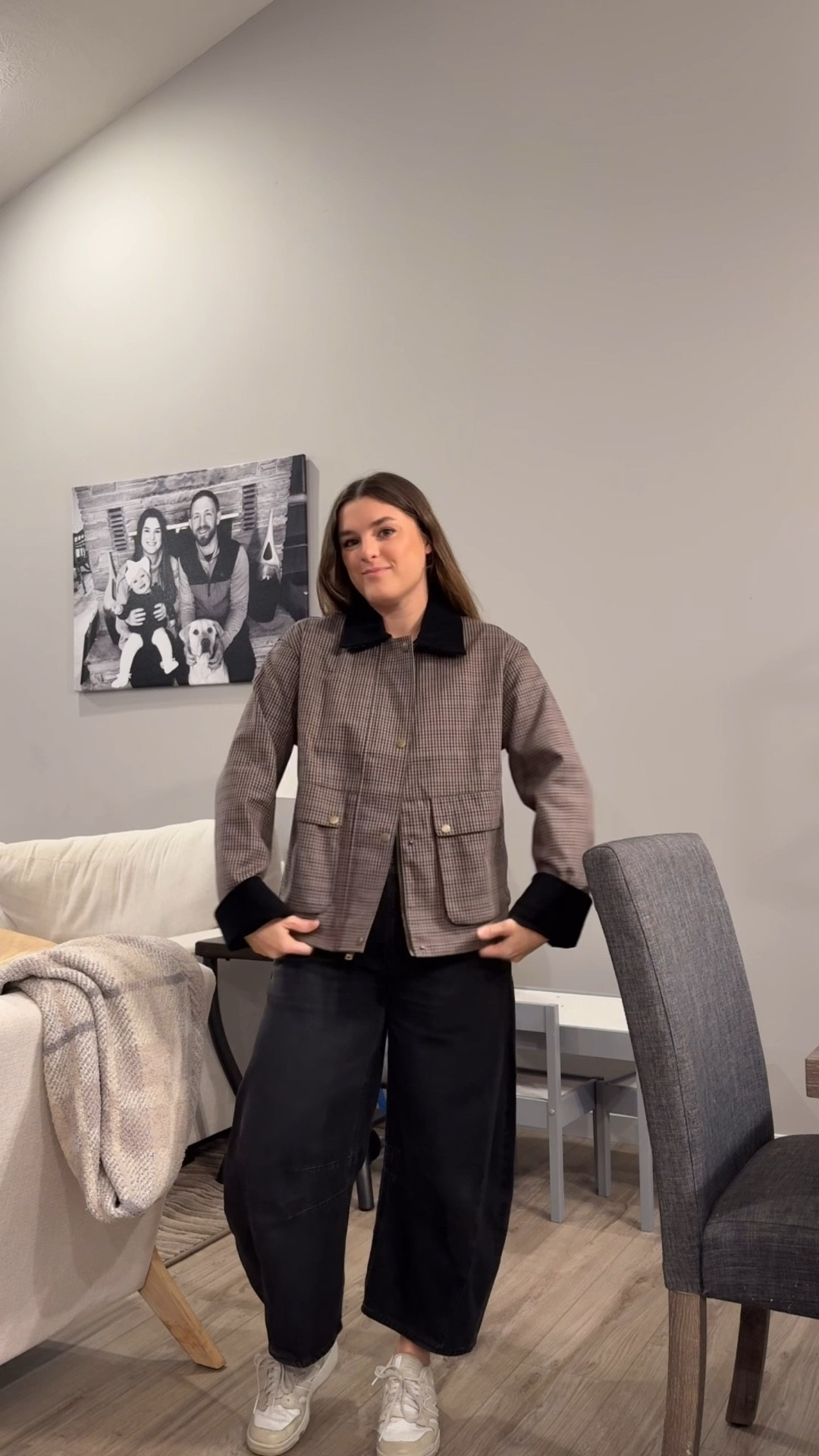 Size down in the jacket!! I did an Xs petite. It runs big and sleeves are long. The petite has a much better length if you are average height or petite!

Overalls are true to size- Xs petite

Fall outfits, gap, teacher outfit, fall fashion, plaid jacket, classic outfit, horseshoe jeans, barrel jeans 

#LTKSeasonal #LTKPetite #LTKSaleAlert