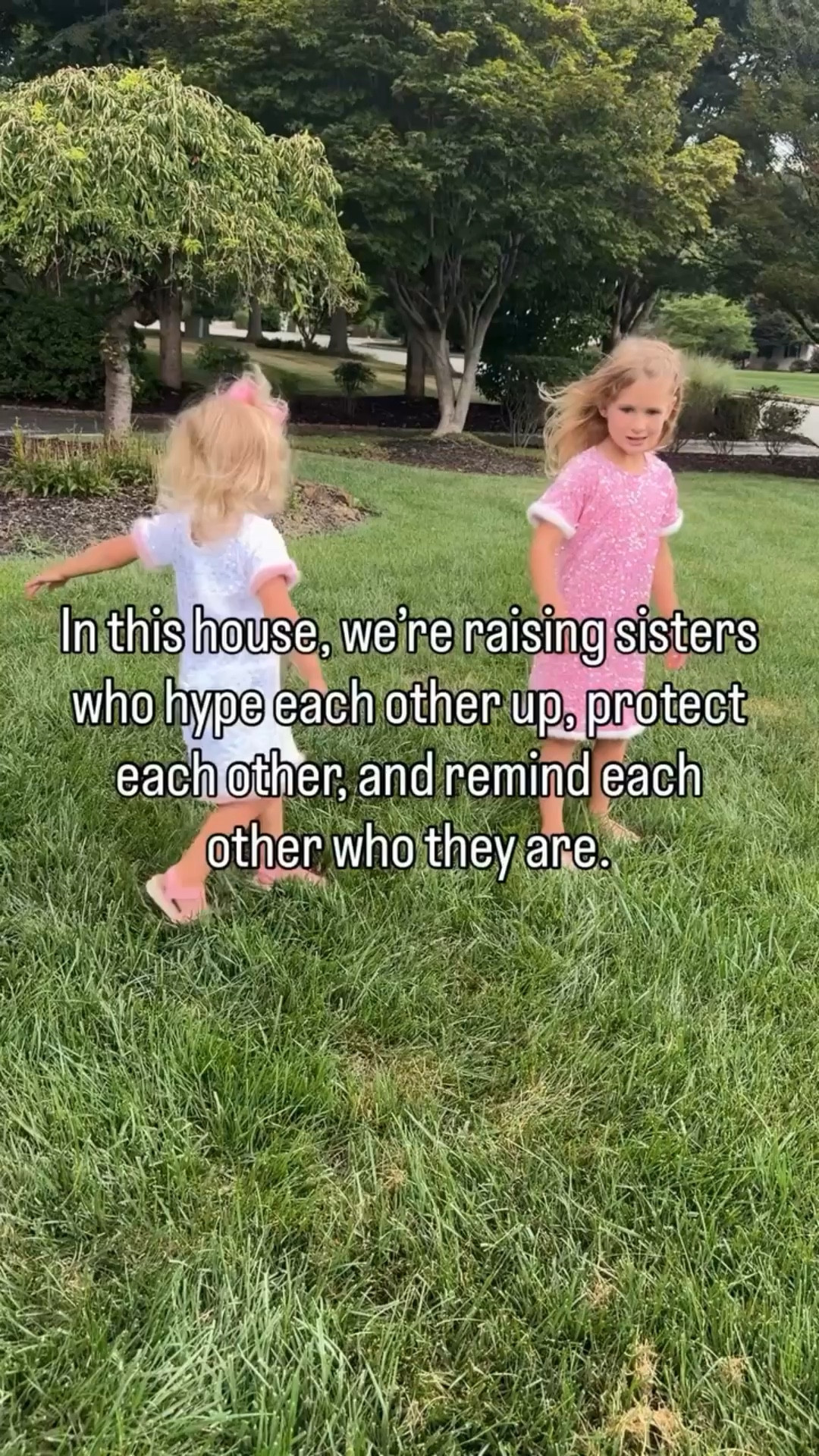 In this house, we’re raising sisters who hype each other up, protect each other, and remind each other who they are. 🤍

Because the world will try to tell women to compete.
To compare.
To question their worth.

But I want my girls to grow up knowing something different.

Your sister is your teammate.
Your built-in best friend.
The one who tells you the truth, wipes your tears, steals your clothes, and still shows up in your corner every single time.

Long after I’m gone, I hope they still have each other.

And if I do my job right…
they won’t just be sisters.
They’ll be each other’s greatest support system.

@miabellegirls 
#raisinggirls #sisterbond #momlife #girlmom #MiaBelleGirlsAmbassador

#LTKmomlife #LTKKids