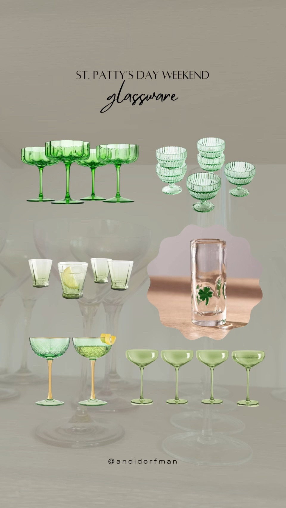 St. Patty’s Day is this weekend so here are some chic glassware finds! 🍀

#LTKSeasonal #LTKsalealert #LTKhome