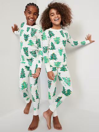 Gender-Neutral Matching Snug-Fit Holiday Pajama Set for Kids | Old Navy (US)