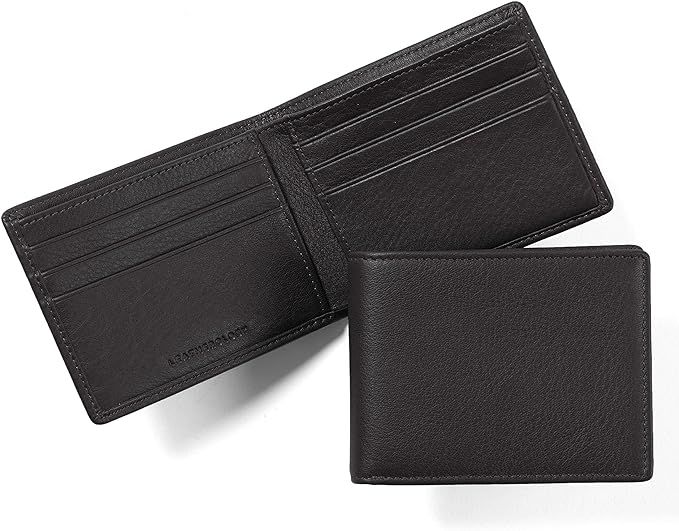 Leatherology Black Onyx Men's Thin Bifold Wallet - RFID Available | Amazon (US)