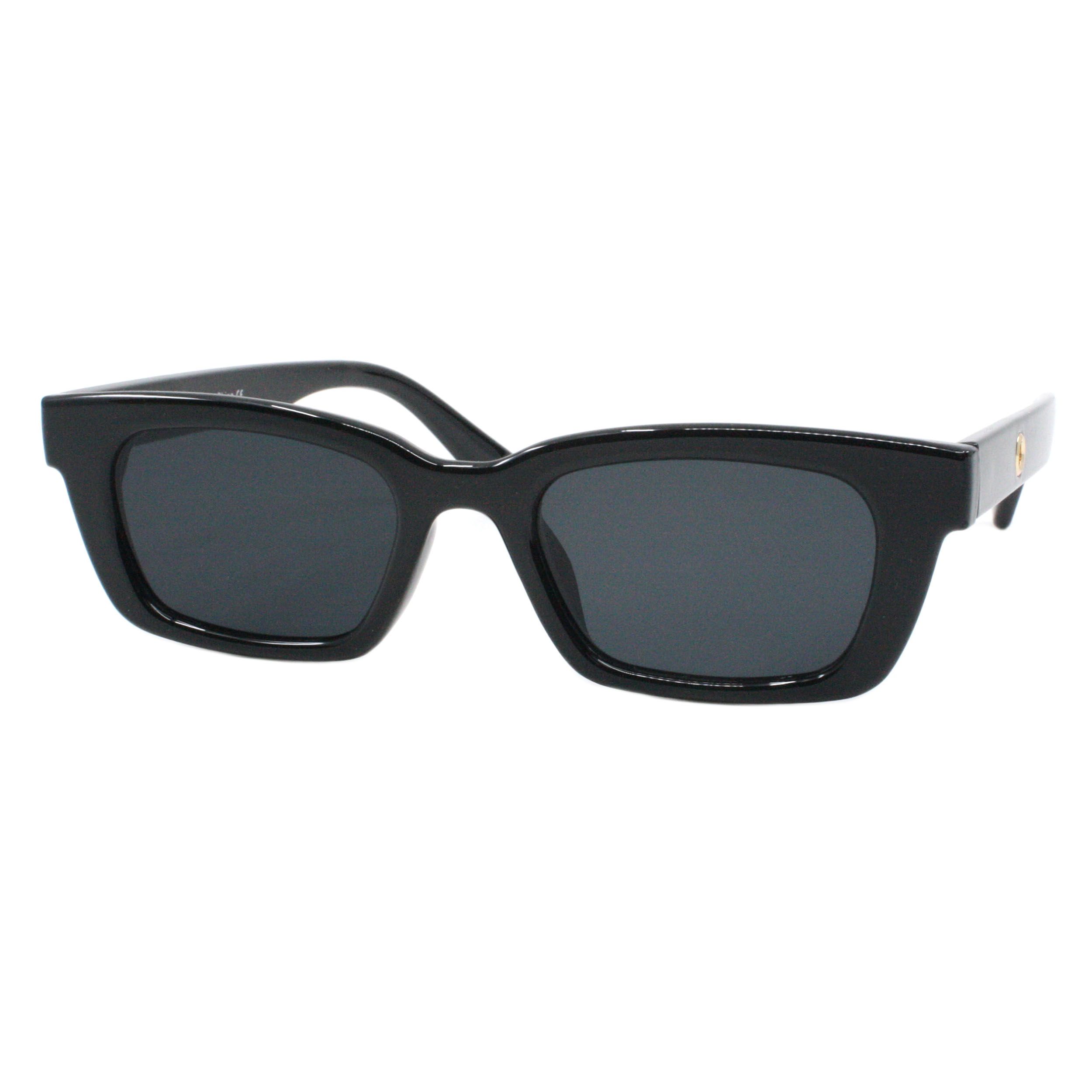 Womens Fashion Sunglasses Stylish Rectangular Frame UV 400 Black | Walmart (US)