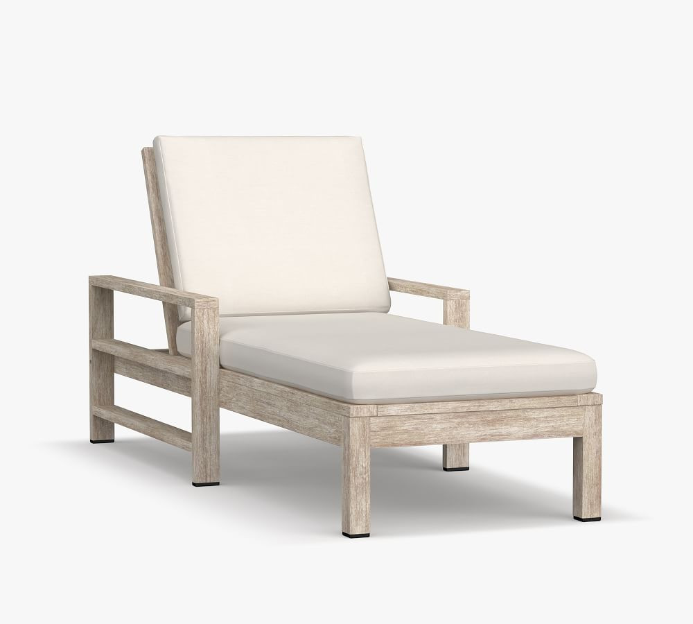 Indio FSC® Eucalyptus Single Outdoor Chaise Lounge | Pottery Barn (US)