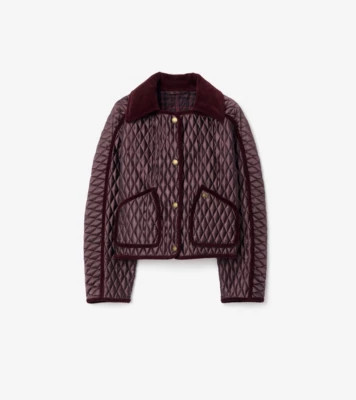 Cropped Quilted Nylon Floriston Jacket | Burberry (US)