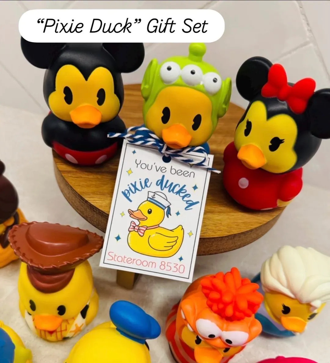 Character Cruise Duck Gift Set With Custom Tag, Fish Extender Toy - Etsy | Etsy (Global)