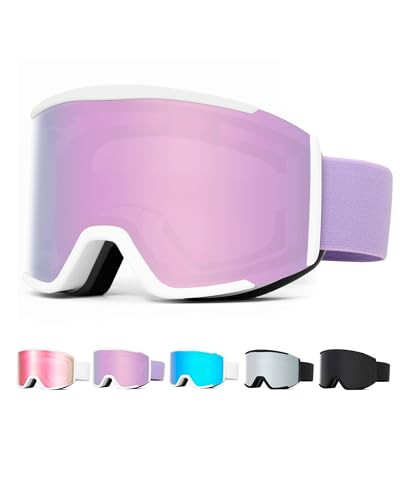 AVV OTG Ski Goggles for Men Women & Youth，Snow/Snowboard Goggles Anti Fog UV Protection | Amazon (US)