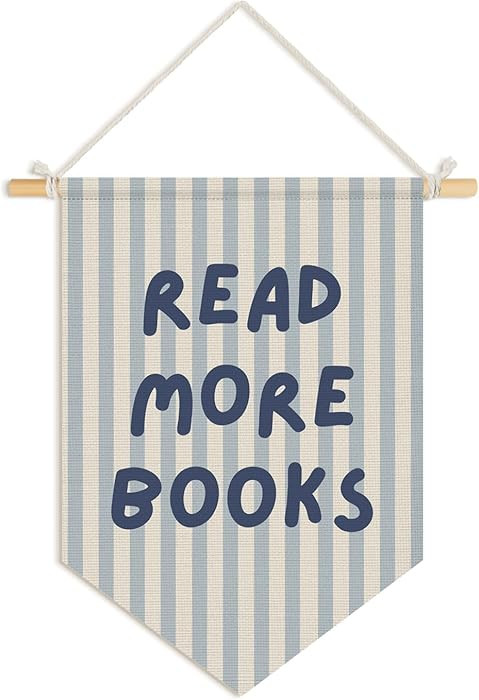 Wheatwin Classroom Reading Nook Decor, Read More Books Pennant Flag for Reading Corner Classroom ... | Amazon (US)