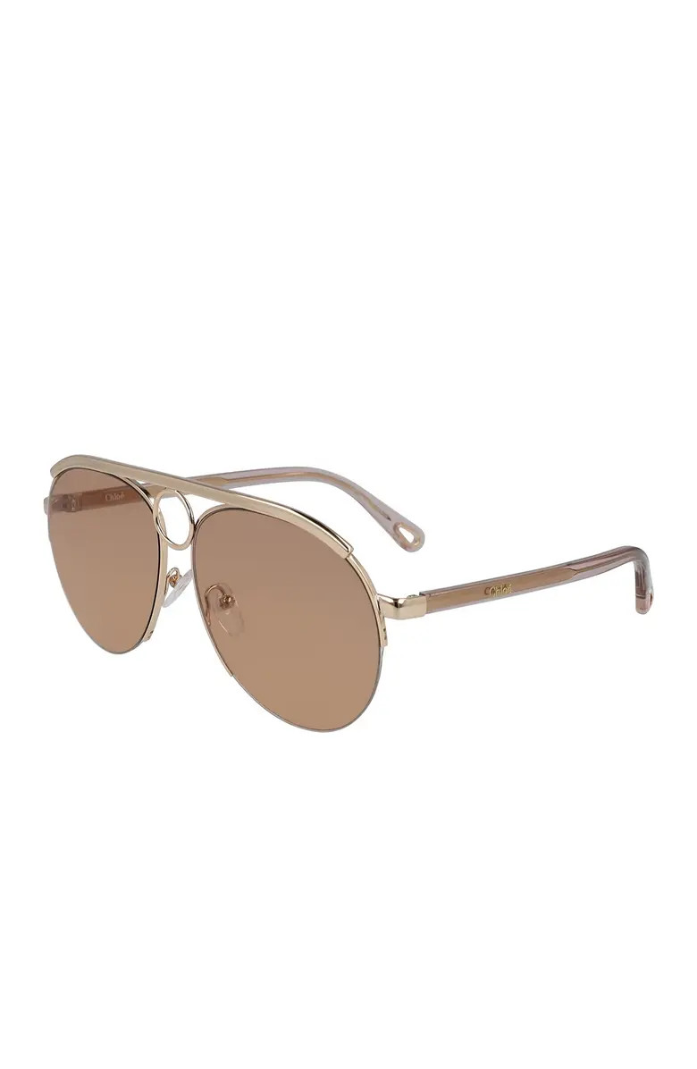 Romie 59mm Semi-Rimless Aviator Sunglasses | Nordstrom Rack