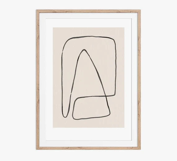 Abstract Mountain Line Drawing. Download the Files and Print | Etsy | Etsy (US)