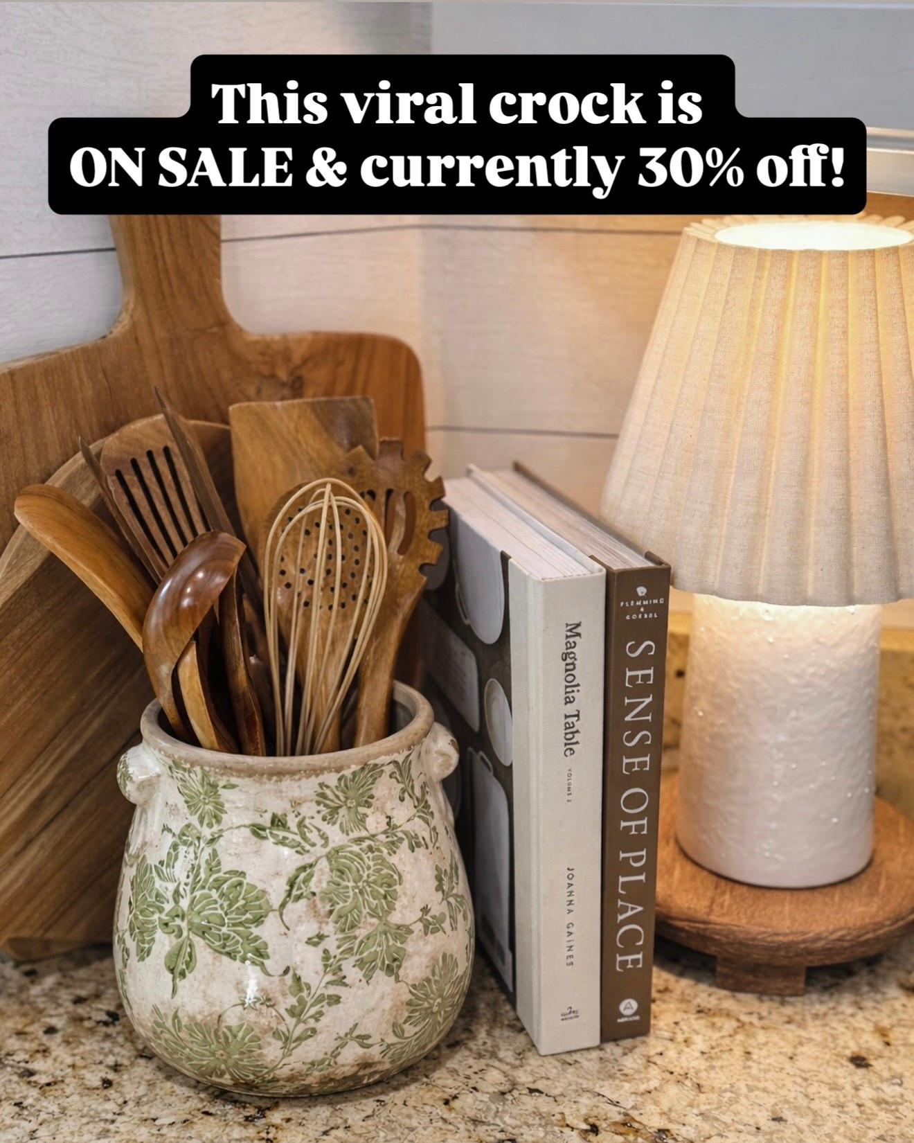 Viral Kitchen Crock Organizer on Sale – Cozy Countertop Styling Must-Have

Follow @farmtotablecreations on Instagram for more home finds + styling ideas 🤍

This viral crock is one of those pieces that instantly makes your kitchen feel warm and styled without trying too hard. I love how it keeps everyday utensils within reach while doubling as decor—especially paired with wood tones, a soft lamp, and a couple of neutral cookbooks. And right now it’s on sale… which makes it even better 🙌

#kitchen #kitchendecor #countertopdecor #kitchenorganization #amazonhome #kitchenfinds #neutraldecor #cozykitchen #utensilholder #homedecor

#LTKSaleAlert #LTKHome
