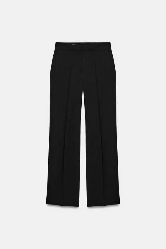 PANTALON DROIT TAILLE HAUTE | Zara US