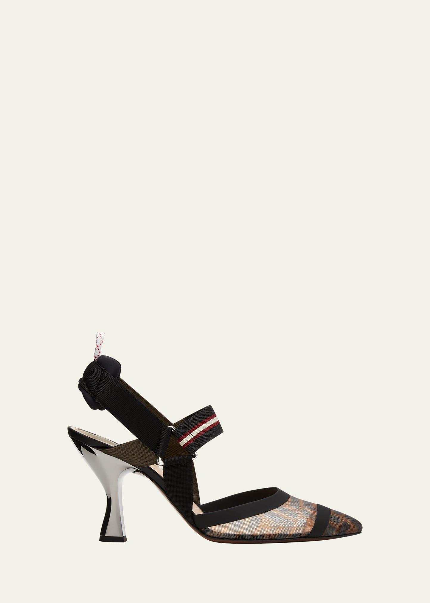 Fendi Colibri Slingback Mesh Pumps | Bergdorf Goodman
