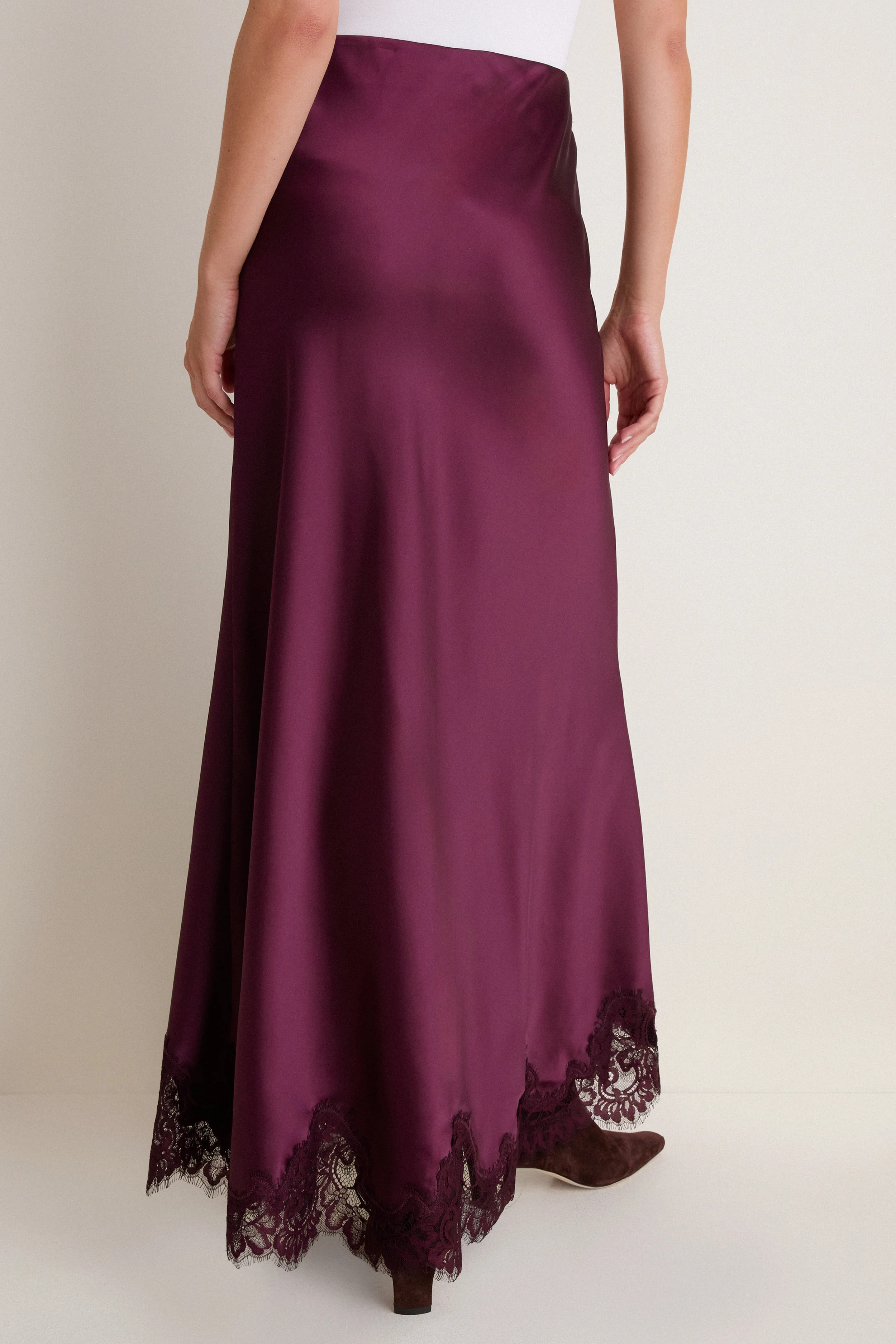 Winetasting Satin Mischa Slip Skirt | Tuckernuck (US)