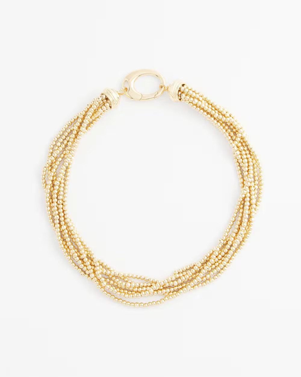 Goldtone Multi-Strand Beaded Necklace | Chico's