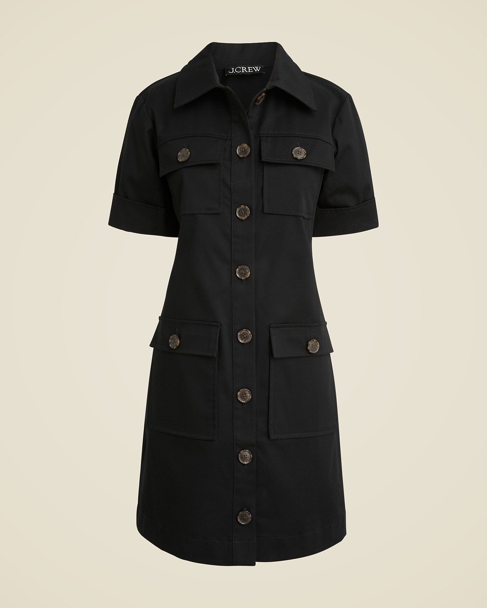 Gamine shirtdress in stretch twill | J. Crew US