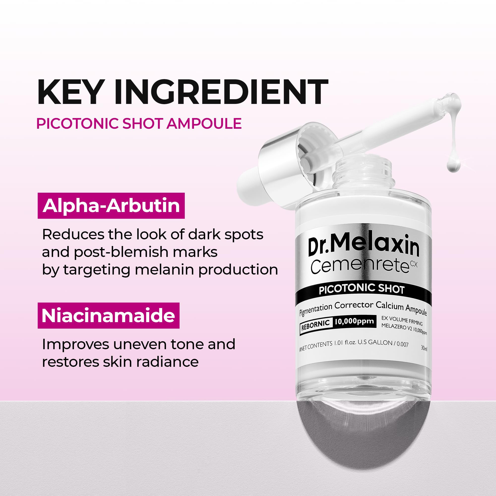 Dr.Melaxin Cemenrete Picotonic Shot Calcium Serum for Firming Density collagen serum Even Skin To... | Amazon (US)