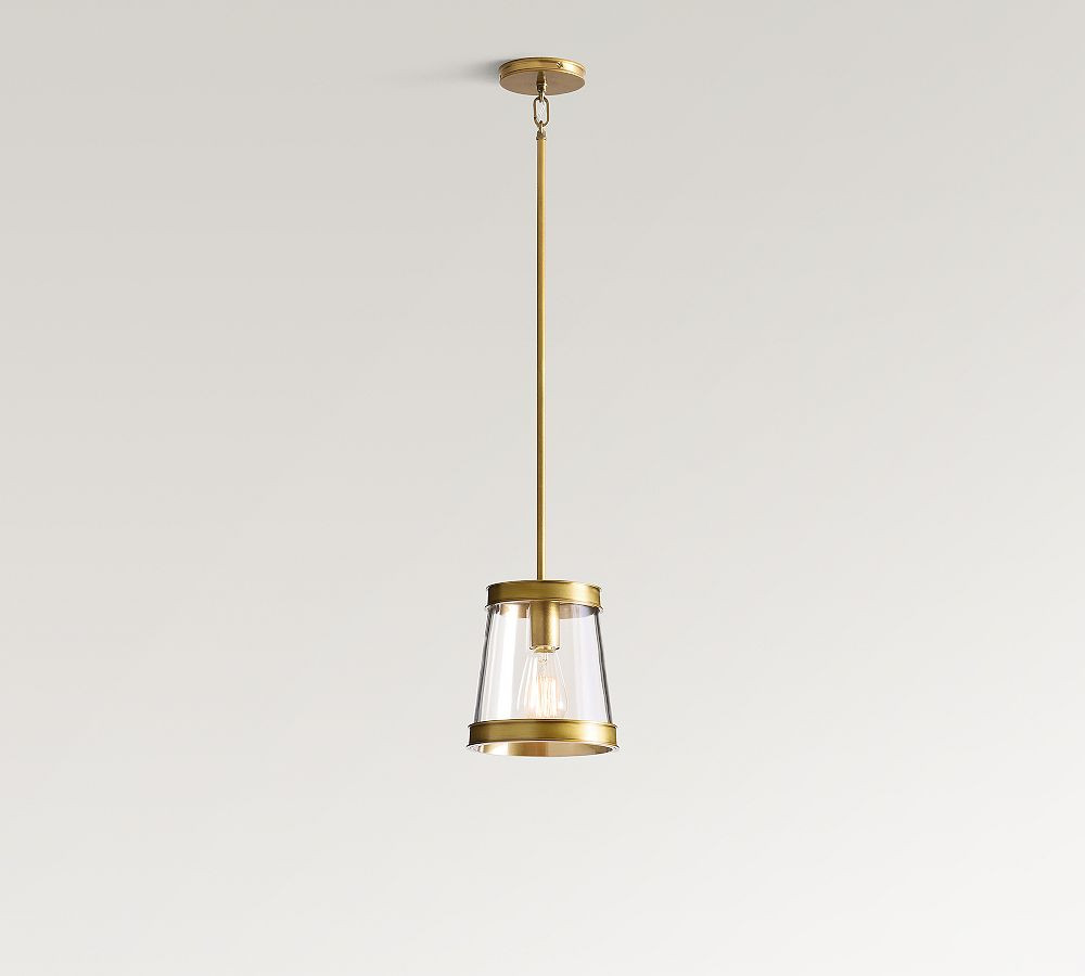 Elizabeth Glass Drum Pendant (8") | Pottery Barn (US)