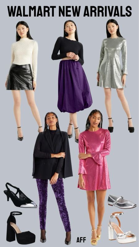 WALMART NEW ARRIVALS! So many gorgeous looks perfect for the holidays coming up!
……………………
platform heels, velvet heels, velvet platform heels, studded Mary janes, taffeta balloon midi skirt, balloon skirt, taffeta skirt under $50, wedding guest look, wedding guest outfit, fall wedding guest, fall wedding dress, fall wedding guest dress under $50, lace turtleneck, mesh turtleneck, mesh shirt, faux leather skirt, faux leather mini skirt, faux leather vest, faux leather cropped vest, cape blazer, crushed velvet skinny pants, velvet pants, christmas party outfit, holiday party outfit, holiday party dress, Christmas party dress, dress under $50, long sleeve dress, walmart new arrivals, sequin dress, sleeveless dress, sleeveless sequin dress NYE dress, NYE party dress, new year’s eve dress, sweater dress, her dress, rhinestone cardigan, stovepipe boots, walmart finds, walmart new arrivals

#LTKwedding #LTKfindsunder50 #LTKHoliday