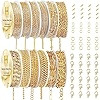 Gold Necklace Chains for Jewelry Making, 95.1 Feet 12 Rolls Jewelry Chains for DIY Necklace Brace... | Amazon (US)
