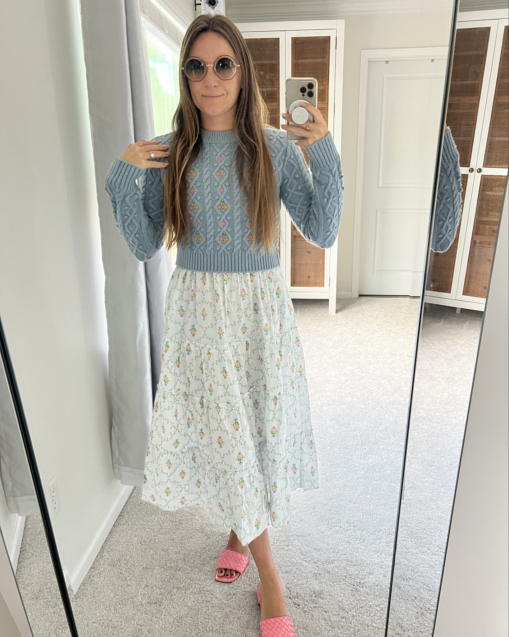 Cozy vibes and effortless style 🌾✨ Layering my favorite sweater over this hill house dress for the perfect autumn look. 🍂 #FallFashion #SweaterWeather #LayerLove

#LTKParties #LTKStyleTip #LTKSeasonal