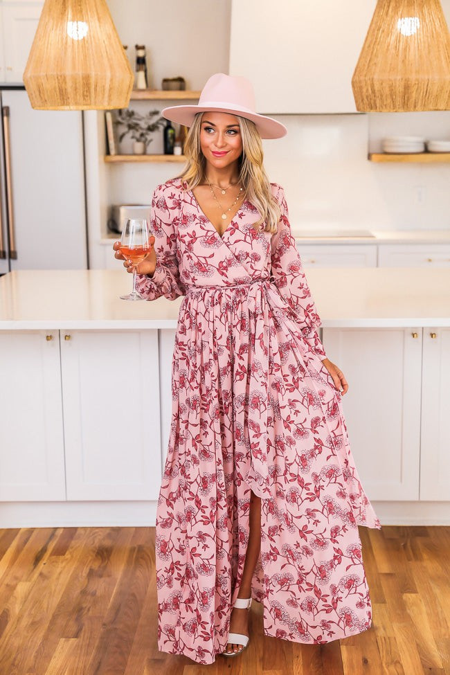 My Dearest Darling Pink Floral Maxi Dress | The Pink Lily Boutique