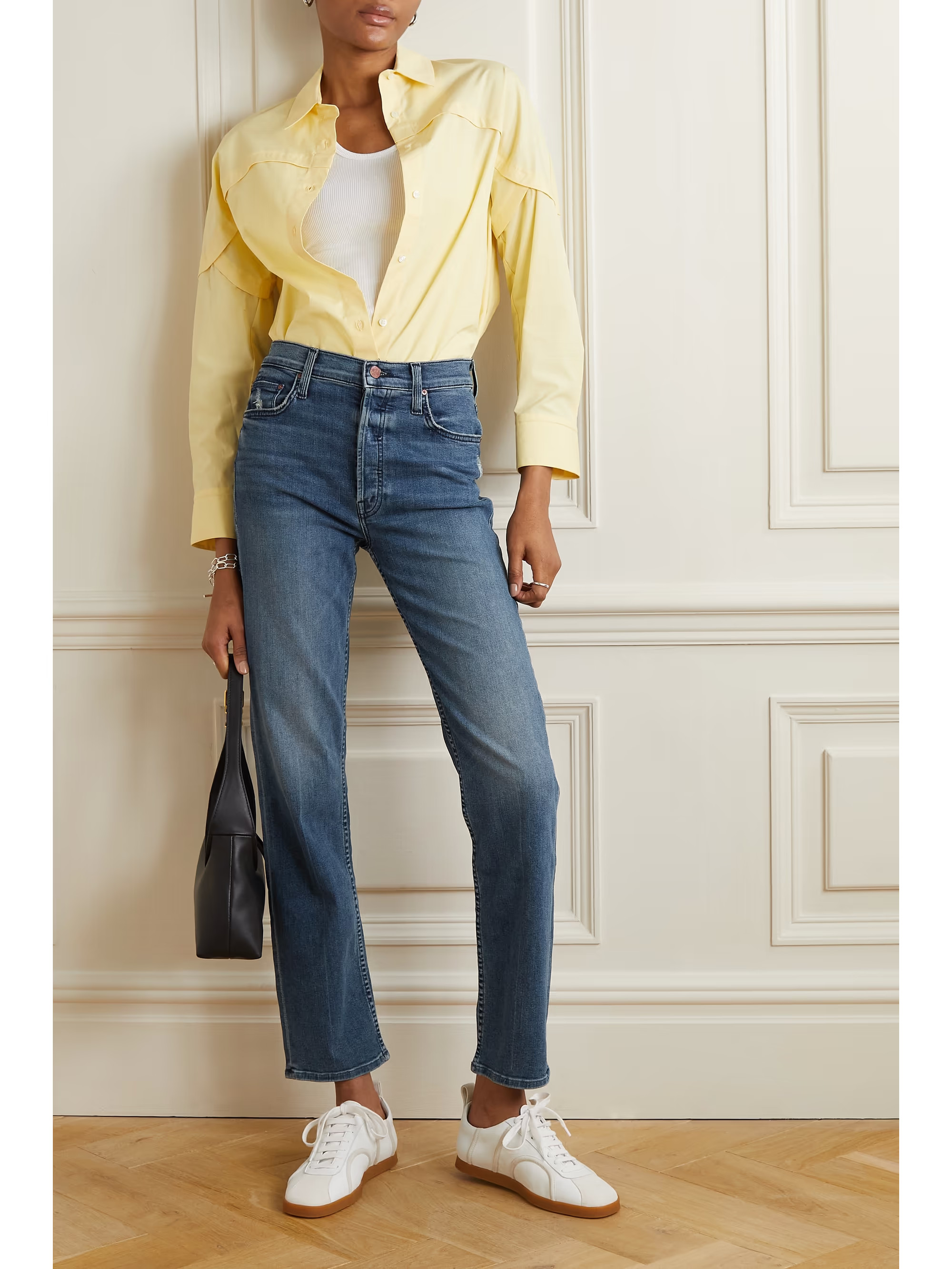 + NET SUSTAIN The Tomcat Hover high-rise straight leg jeans | NET-A-PORTER (US)