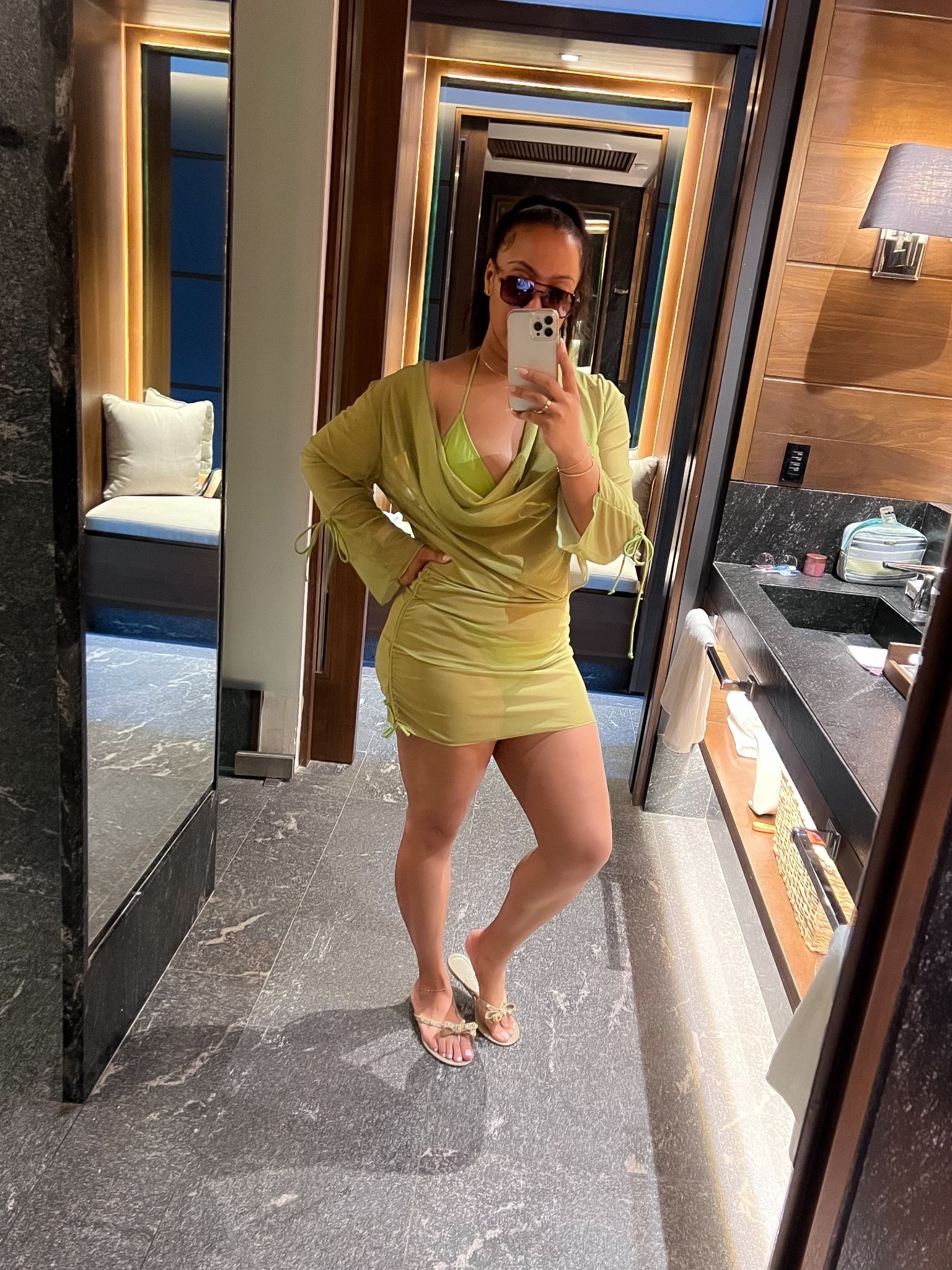 Loved this bikini cover up set on vacay! It all comes together! I’m wearing a Large and I’d say it runs TTS. The set, shoes (size up) and sunnies all Amazon! 💚

#LTKTravel