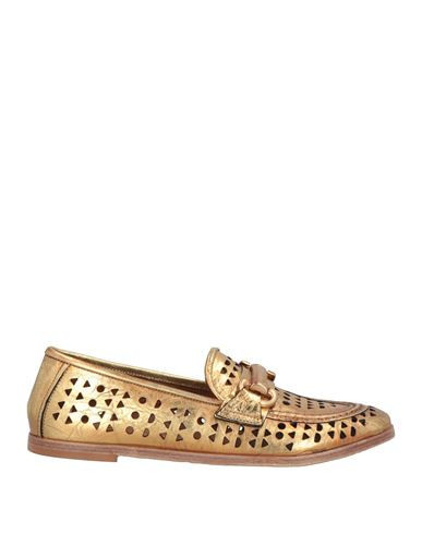 A. s.98 Woman Loafers Gold Size 9 Leather | YOOX (US)