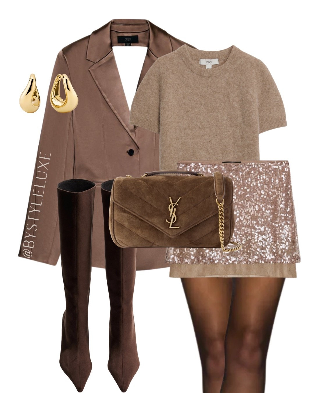 MOCHA MOUSSE - adore this party look with new in Zara pieces 

#party #sequin #blazer 

#LTKdatenight #LTKautumn #LTKpartywear
