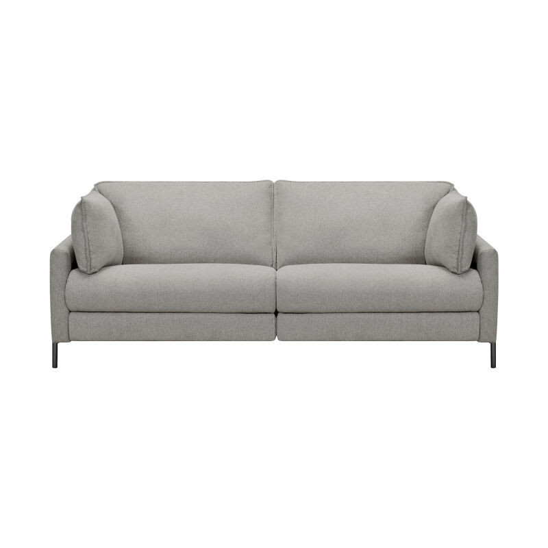 Juliett 80 Modern Gray Fabric Power Reclining Sofa in Gray Pebble by Armen Living | Homethreads