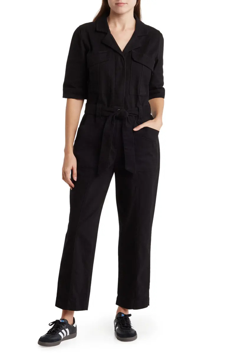 Elbow Sleeve Straight Leg Utility Jumpsuit | Nordstrom Rack
