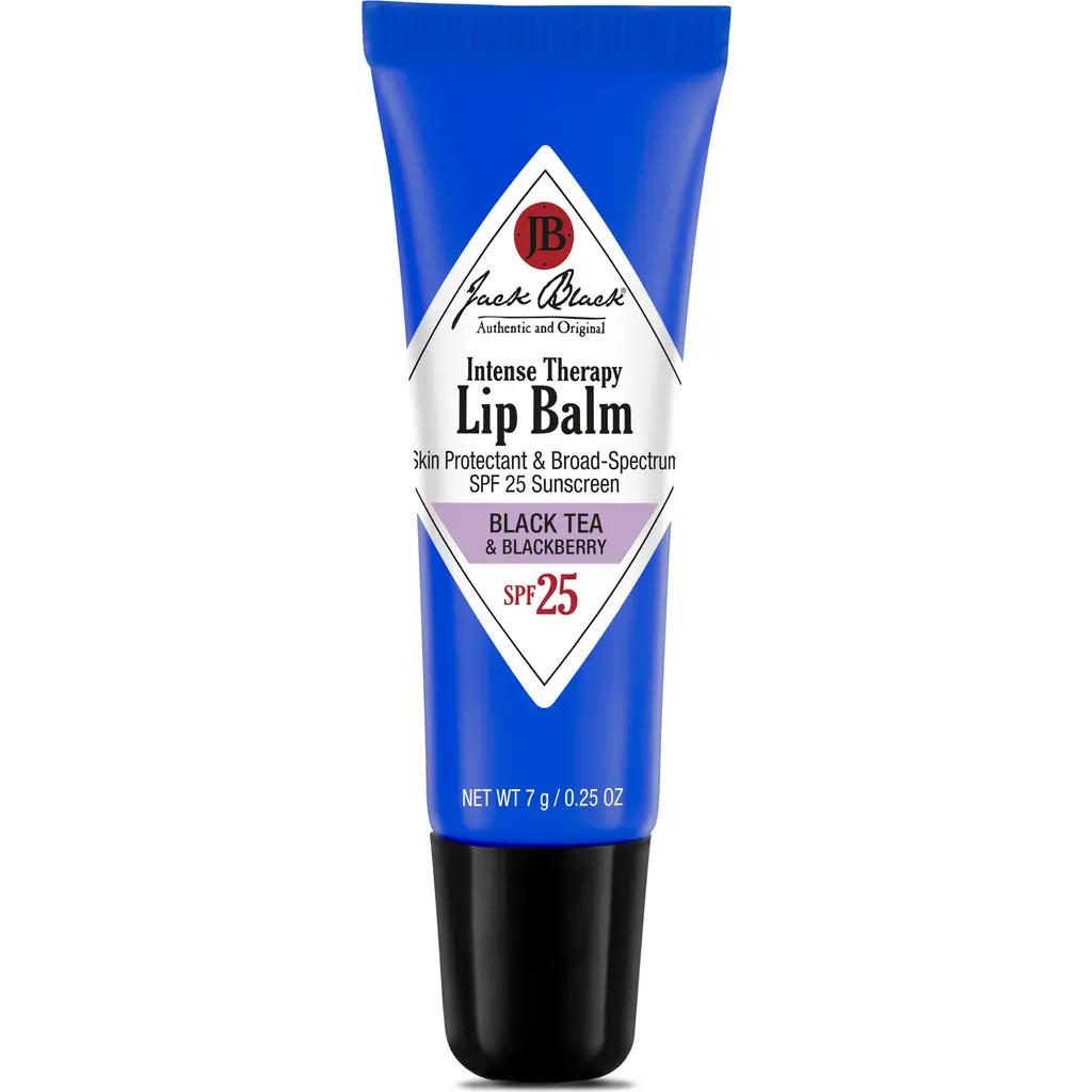 Jack Black Intense Therapy Lip Balm SPF 25 in Black  Tea Blackberry at Nordstrom, Size 0.25 Oz | Nordstrom