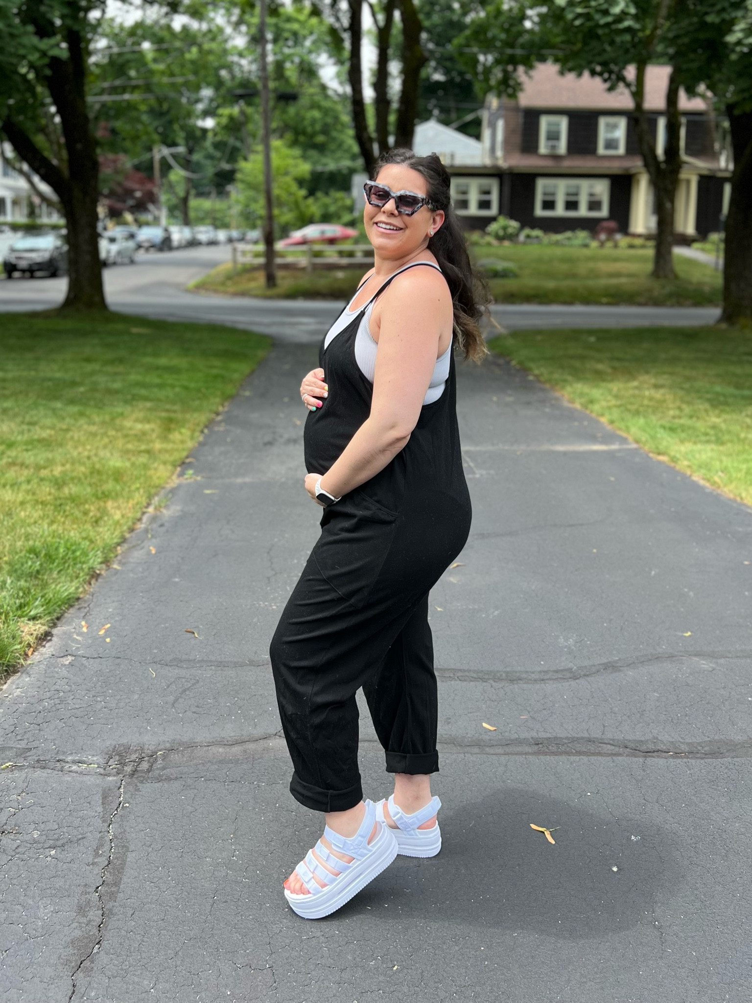 22 weeks🤰🏽 bump friendly casual outfit! 

#LTKFindsUnder50 #LTKSummerSales #LTKBump