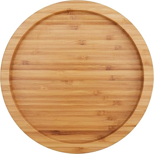 Amazon.com - Fasmov 10 Inches Diameter Bamboo Lazy Susan Turntable, Spin Thicken Round Wood Tray ... | Amazon (US)