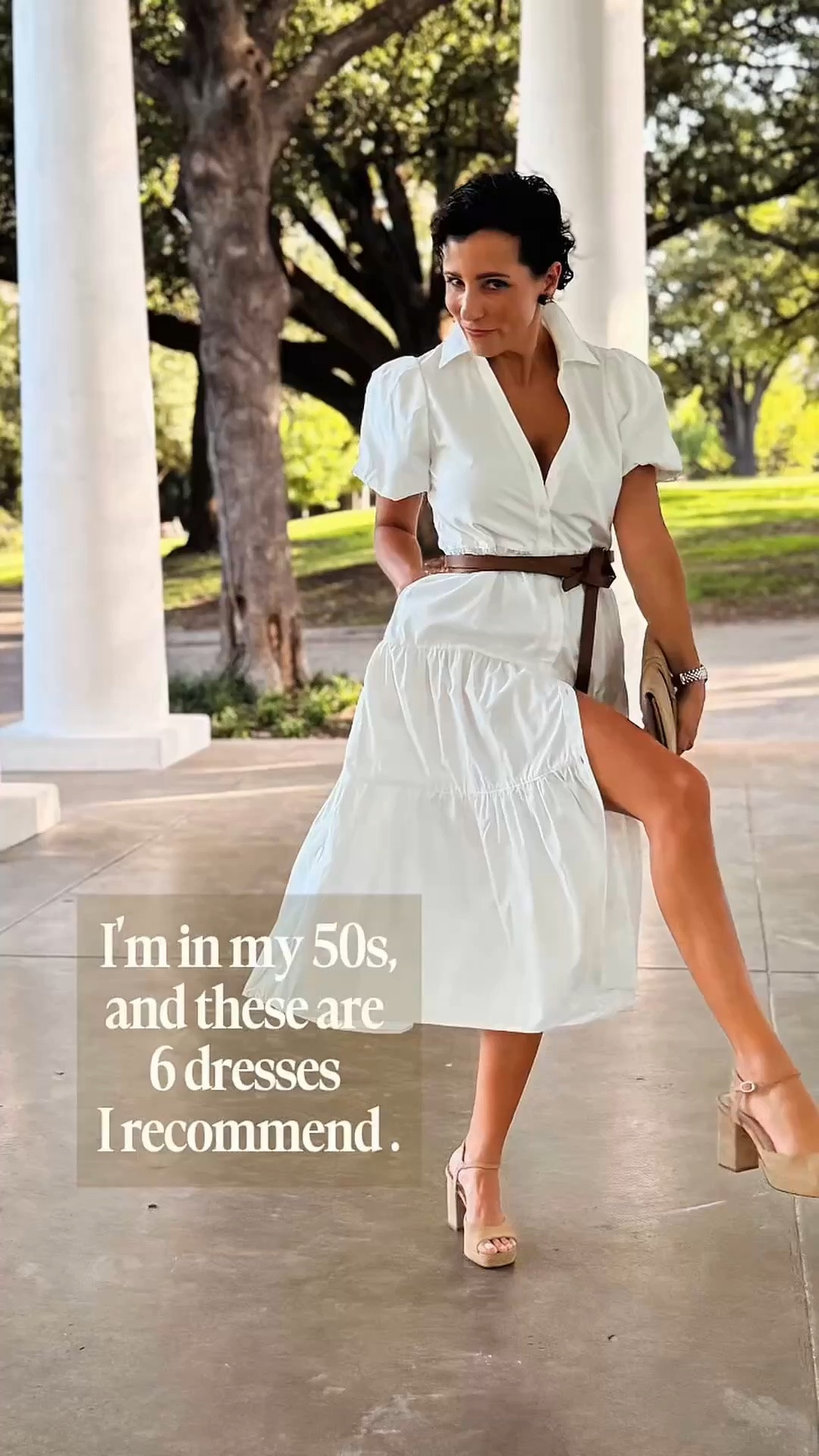 Comment SHOP and I will send all the links. Being in my 50s has taught me that confidence isn't something I wake up with every single day. Some days are better than others... and that's okay. 😉
One thing I do know? When I put on a dress that fits beautifully, feels comfortable, and reflects who I am today, I carry myself differently.
This season of life has given me something I treasure more than ever—freedom.
Freedom to wear what I love.
Freedom to stop dressing for everyone else.
Freedom to build a timeless wardrobe that reflects my personal style instead of chasing trends.
As a stylist, I'm intentional about every piece I add to my closet. I look for timeless dresses, flattering dresses for women over 50, quality fabrics like linen and cotton, and silhouettes I'll wear for years—not just one season.
These are the 6 dresses I highly recommend because they check every box:
✨ Comfortable
✨ Flattering
✨ Timeless
✨ Versatile
✨ Beautifully made
They're the kind of dresses you'll reach for on vacation, date night, brunch, special occasions, or simply when you want to feel like the best version of yourself.
Because great style isn't about dressing younger, what is that anyway—it's about dressing with confidence.
#WomenOver50 #FashionOver50 #StyleOver50 #DressesForWomenOver50 #TimelessStyle #ClassicStyle #TimelessWardrobe #WardrobeEssentials #CapsuleWardrobe #SummerDresses #LinenDress #CottonDress #VacationStyle #EverydayStyle #PersonalStylist #WardrobeStylist #ConfidenceAtAnyAge #AgelessStyle #ClassicFashion #ElevatedStyle

#LTKxMadewell #LTKdayinmylife #LTKselfcare