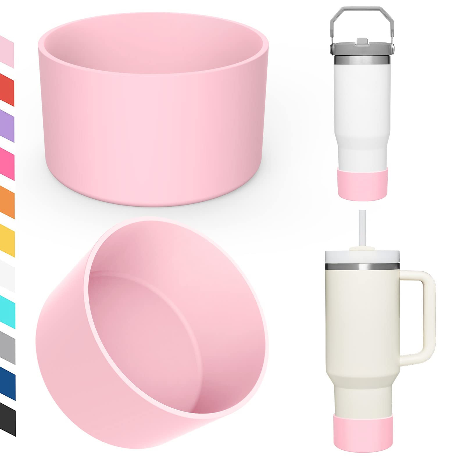 Upgrade 2PCS Protective Silicone Boot Bumper for Stanley Quencher Adventure 40oz 30oz IceFlow 20o... | Amazon (US)